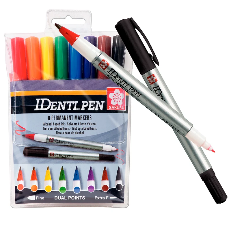 SAKURA Identi Pen - Etui mit 8 Stiften