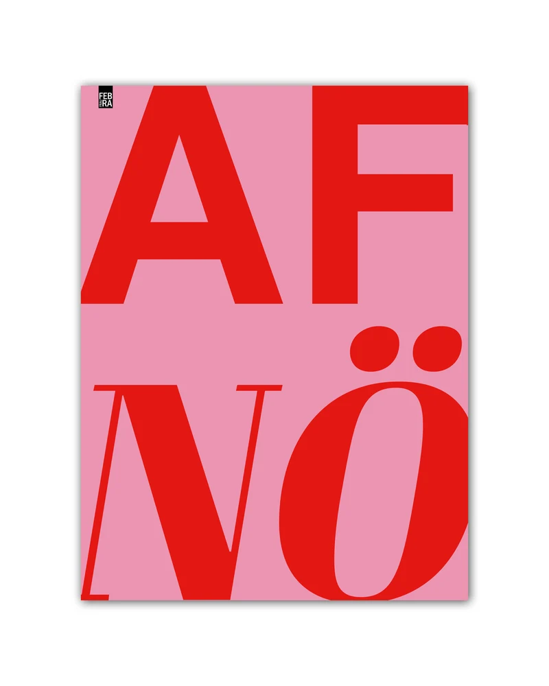 AFnö! Kunstdruck rosa